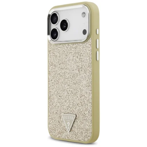  iPhone 17 Pro Max Guess Glitter Triangle Logo MagSafe tok arany - 2