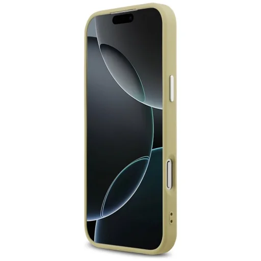  iPhone 17 Pro Max Guess Glitter Triangle Logo MagSafe tok arany - 5