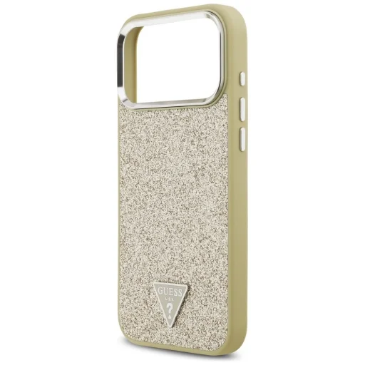  iPhone 17 Pro Max Guess Glitter Triangle Logo MagSafe tok arany - 6