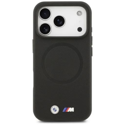 iPhone 17 Pro BMW M FW fém logós MagSafe tok fekete - 3