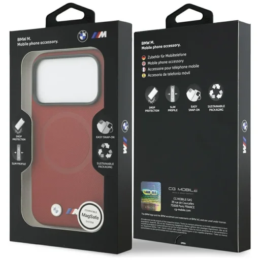iPhone 17 Pro BMW M FW Metal Logo MagSafe piros tok - 8