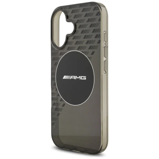 iPhone 17 AMG Dupla Rétegű Átlátszó, Smocked MagSafe Tok Fekete - 6