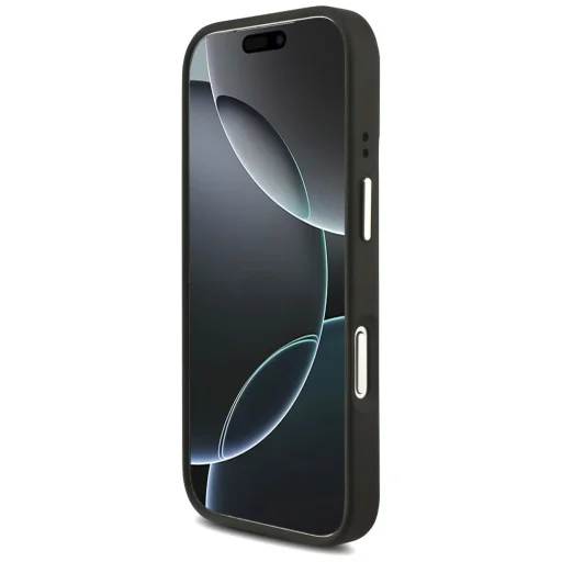 iPhone 17 Pro Guess 4G Big 4G Classic Logo Big Strap Metal Gombok fekete tok - 5