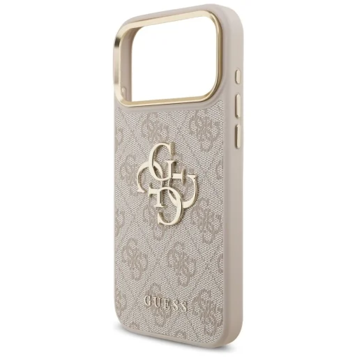 iPhone 17 Pro Max Guess 4G Big 4G Classic Logo Big Strap Metal Buttons rózsaszín tok - 4