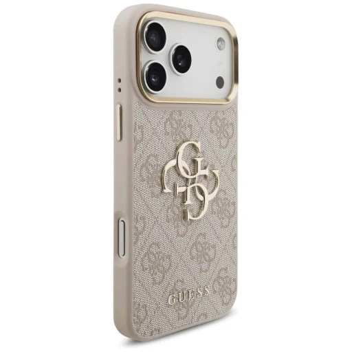 iPhone 17 Pro Max Guess 4G Big 4G Classic Logo Big Strap Metal Buttons rózsaszín tok - 6