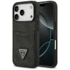 iPhone 17 Pro Guess 4G Double Card Triangle fekete tok thumbnail