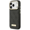 iPhone 17 Pro Guess 4G Logo Plate MagSafe tok Fekete thumbnail