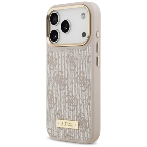 iPhone 17 Pro Guess 4G Logo Plate MagSafe tok Rózsaszín - 2