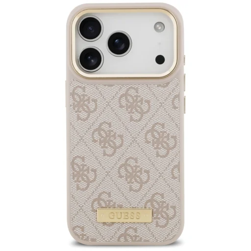 iPhone 17 Pro Guess 4G Logo Plate MagSafe tok Rózsaszín - 3