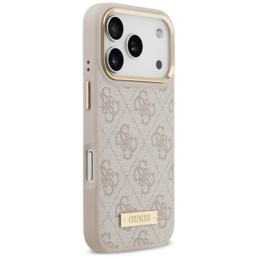 iPhone 17 Pro Guess 4G Logo Plate MagSafe tok Rózsaszín - 4