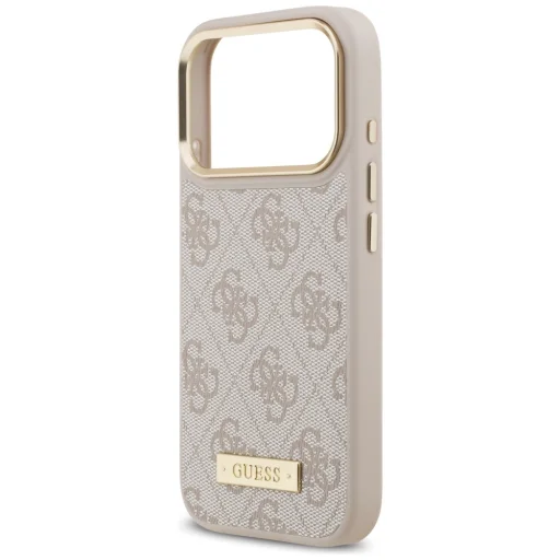 iPhone 17 Pro Guess 4G Logo Plate MagSafe tok Rózsaszín - 6