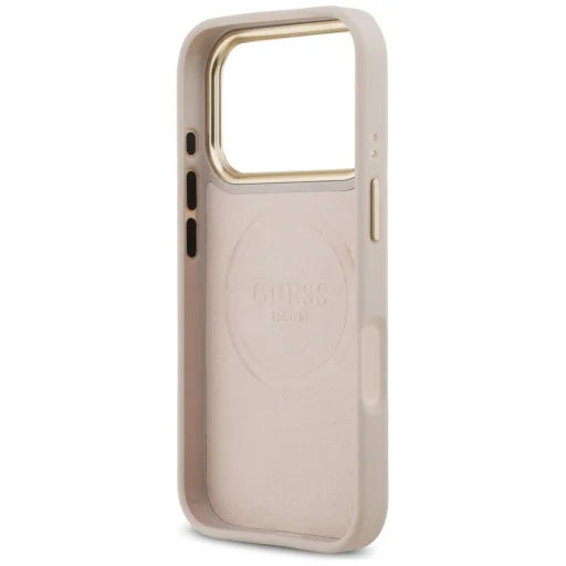 iPhone 17 Pro Guess 4G Logo Plate MagSafe tok Rózsaszín - 7