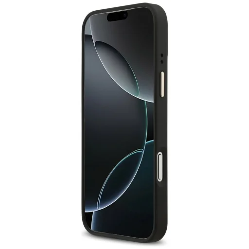 iPhone 17 Pro Max Guess 4G Srtass Logo & Big Strap Metal Buttons MagSafe fekete tok - 5