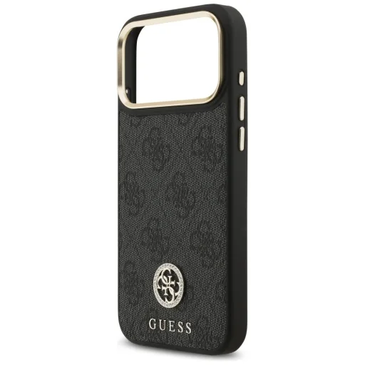 iPhone 17 Pro Max Guess 4G Srtass Logo & Big Strap Metal Buttons MagSafe fekete tok - 6