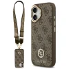 iPhone 17 Guess 4G Strass Logo & Big Strap Metal Buttons MagSafe barna tok thumbnail