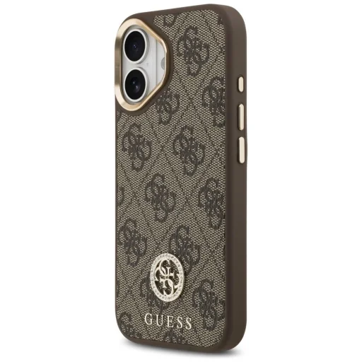 iPhone 17 Guess 4G Strass Logo & Big Strap Metal Buttons MagSafe barna tok - 2