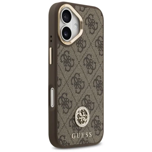 iPhone 17 Guess 4G Strass Logo & Big Strap Metal Buttons MagSafe barna tok - 4