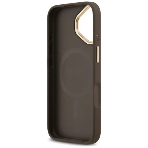 iPhone 17 Guess 4G Strass Logo & Big Strap Metal Buttons MagSafe barna tok - 7