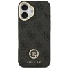 iPhone 17 Guess 4G Strass Logo & Big Strap Metal Buttons MagSafe tok Fekete thumbnail