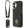 iPhone 17 Guess 4G Strass Logo & Big Strap Metal Buttons MagSafe tok Fekete thumbnail