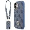 iPhone 17 Guess 4G Strass Logo & Big Strap Metal Buttons MagSafe tok kék thumbnail