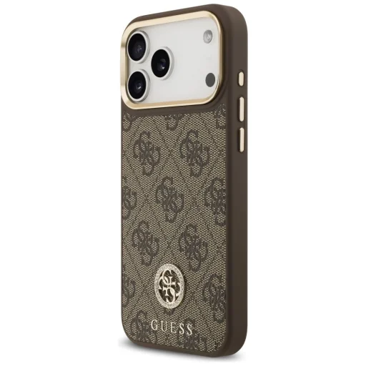iPhone 17 Pro Max Guess 4G Strass Logo & Big Strap Metal Buttons MagSafe tok barna - 4