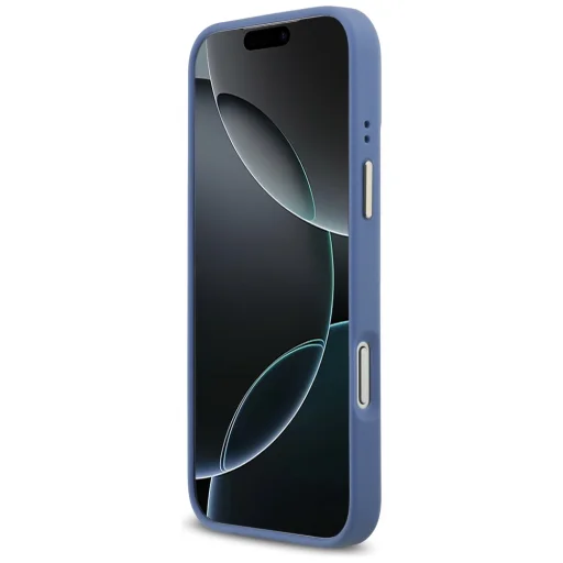 iPhone 17 Pro Max Guess 4G Strass Logo & Big Strap Metal Buttons MagSafe kék tok - 5