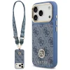 iPhone 17 Pro Guess 4G Strass Logo & Big Strap Metal Buttons MagSafe tok Kék thumbnail