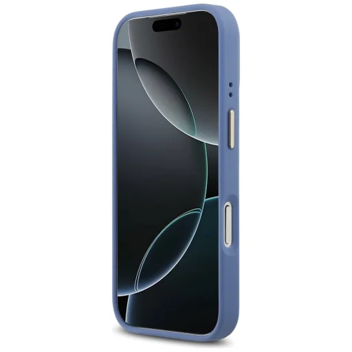 iPhone 17 Pro Guess 4G Strass Logo & Big Strap Metal Buttons MagSafe tok Kék - 5