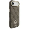 iPhone 17 Air Guess 4G Strass Logo & Big Strap Metal Buttons MagSafe tok Barna tok thumbnail