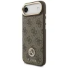 iPhone 17 Air Guess 4G Strass Logo & Big Strap Metal Buttons MagSafe tok Barna tok thumbnail