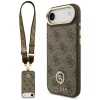 iPhone 17 Air Guess 4G Strass Logo & Big Strap Metal Buttons MagSafe tok Barna tok thumbnail