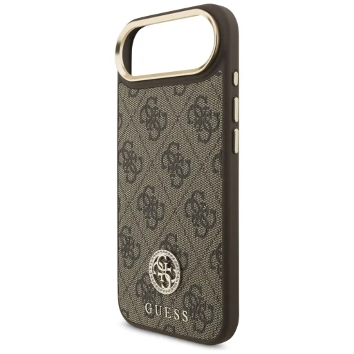 iPhone 17 Air Guess 4G Strass Logo & Big Strap Metal Buttons MagSafe tok Barna tok - 4