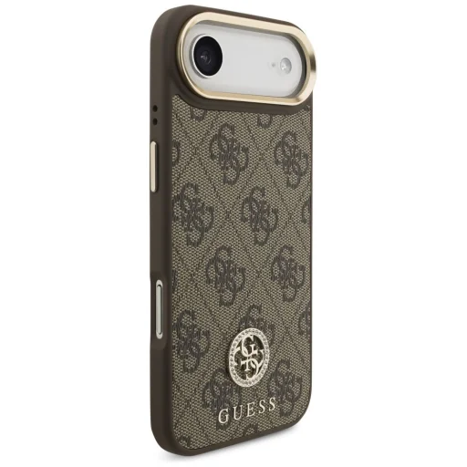 iPhone 17 Air Guess 4G Strass Logo & Big Strap Metal Buttons MagSafe tok Barna tok - 6