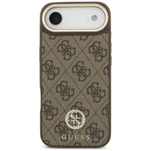 iPhone 17 Air Guess 4G Strass Logo & Big Strap Metal Buttons MagSafe tok Barna tok - 7