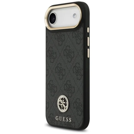 iPhone 17 Air Guess 4G Strass Logo & Big Strap Metal Buttons MagSafe tok fekete - 2
