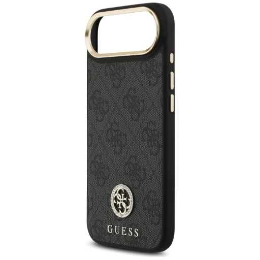 iPhone 17 Air Guess 4G Strass Logo & Big Strap Metal Buttons MagSafe tok fekete - 6
