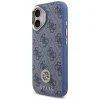 iPhone 17 Guess 4G Strass Logo & Big Strap Metal Buttons MagSafe tok kék thumbnail