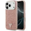 iPhone 17 Pro Guess Glitter Triangle Logo MagSafe tok rózsaszín thumbnail