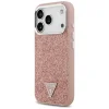 iPhone 17 Pro Guess Glitter Triangle Logo MagSafe tok rózsaszín thumbnail