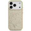 iPhone 17 Pro Guess Glitter Triangle Logo MagSafe tok arany thumbnail