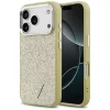 iPhone 17 Pro Guess Glitter Triangle Logo MagSafe tok arany thumbnail