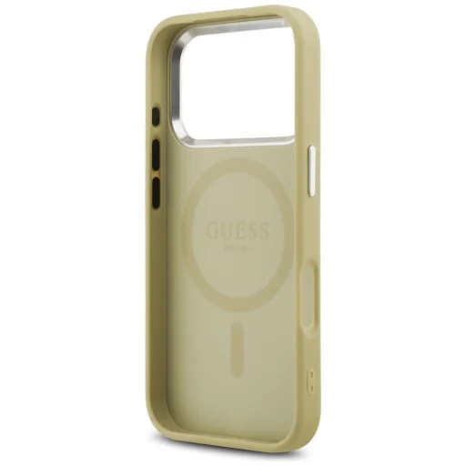 iPhone 17 Pro Guess Glitter Triangle Logo MagSafe tok arany - 7