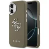 iPhone 17 Pro Guess Grained Big 4G Classic Logo barna tok thumbnail