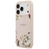 iPhone 17 Pro Max Guess Grained Flowers Classic Logo MagSafe rózsaszín tok thumbnail