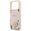 iPhone 17 Pro Max Guess Grained Flowers Classic Logo MagSafe rózsaszín tok thumbnail
