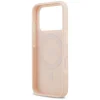 iPhone 17 Pro Max Guess Grained Flowers Classic Logo MagSafe rózsaszín tok thumbnail