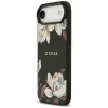 iPhone Air Guess Grained Flowers Classic Logo MagSafe tok fekete thumbnail
