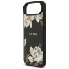iPhone Air Guess Grained Flowers Classic Logo MagSafe tok fekete thumbnail