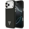 iPhone 17 Pro Guess Grained Triangle Logo MagSafe tok fekete, thumbnail